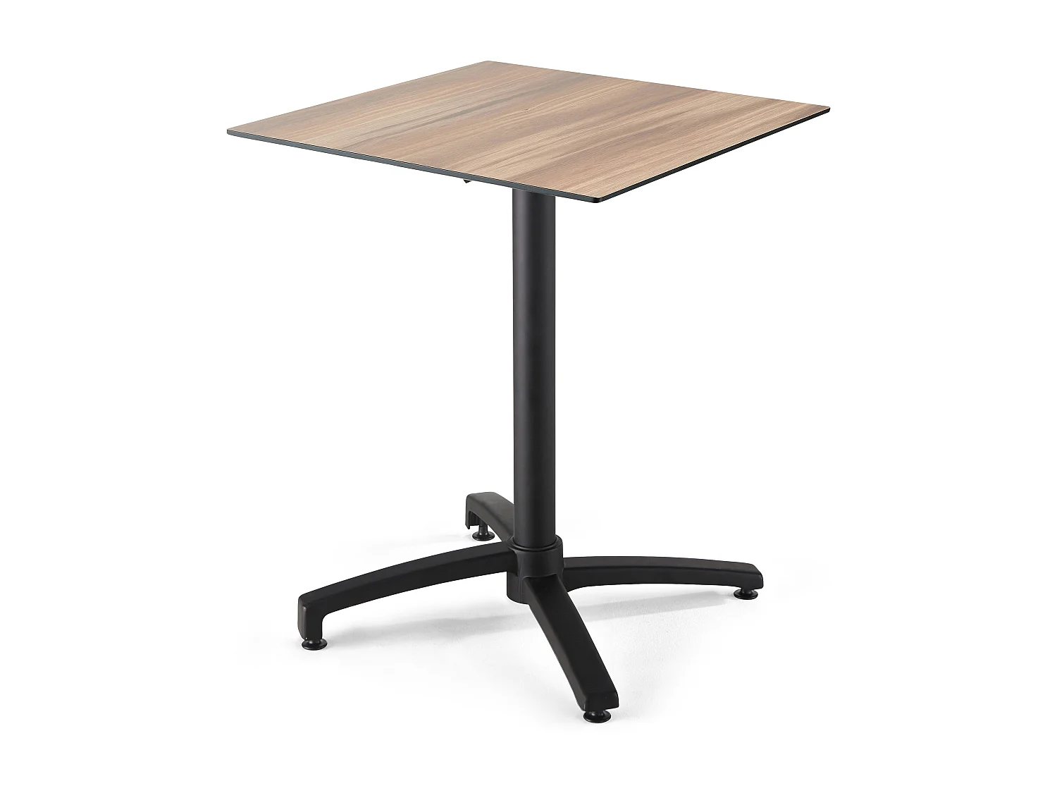 Table de terrasse 60 cm inclinable stratifié en beton chêne colorado