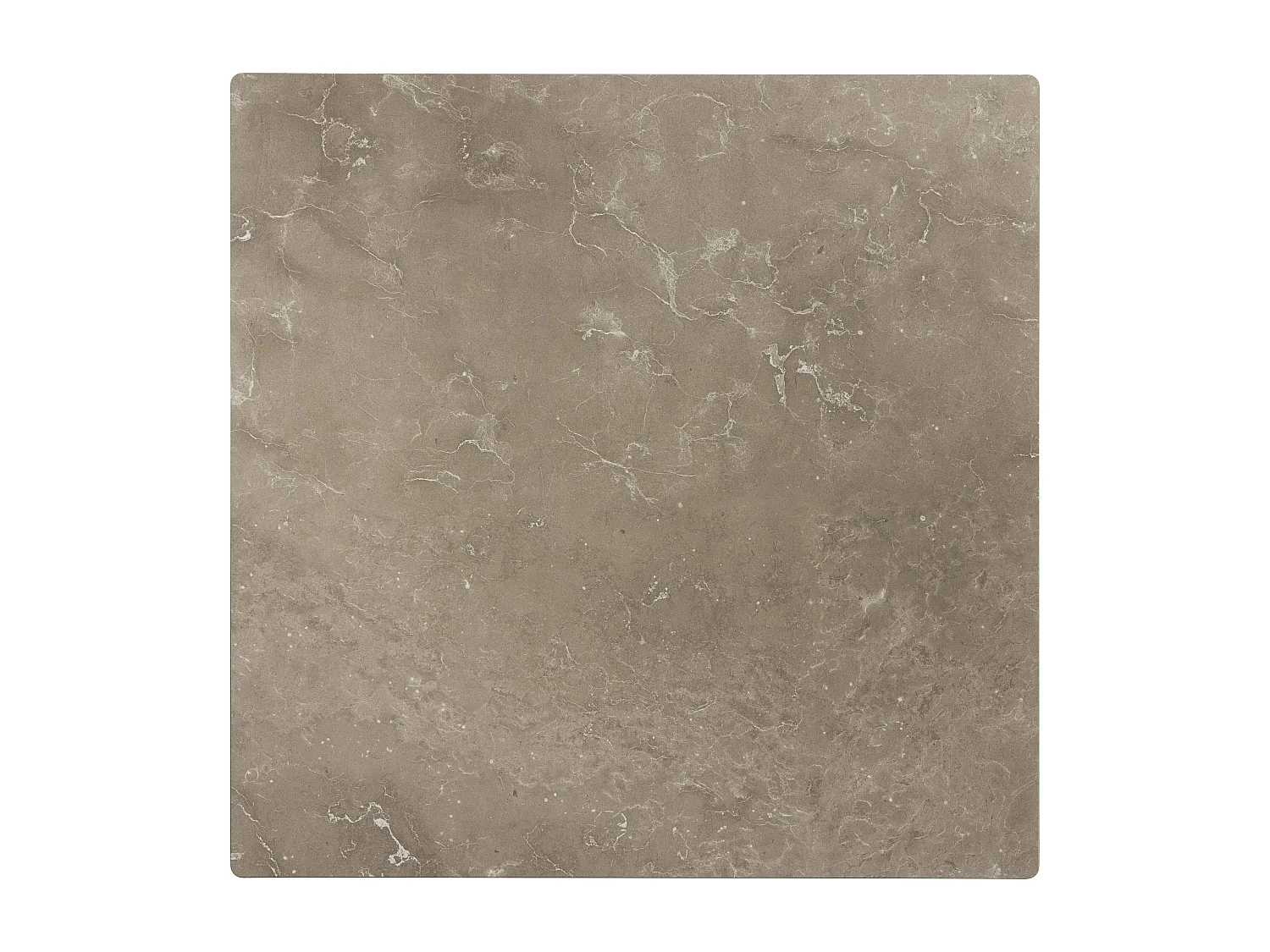 Tuintafel 70x70cm kantelbaar, bekleed met beige marmerlaminaat