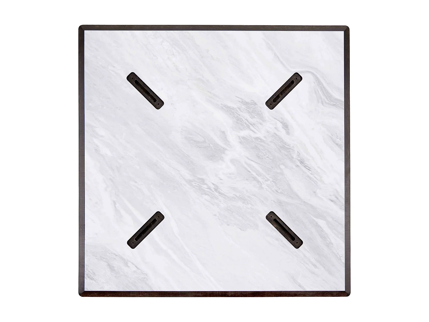 Vierkante tuintafel (60x60 cm) met kantelbaar marmeren blad