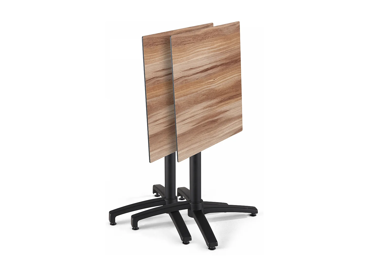 Table de terrasse 70 cm inclinable chene foncé