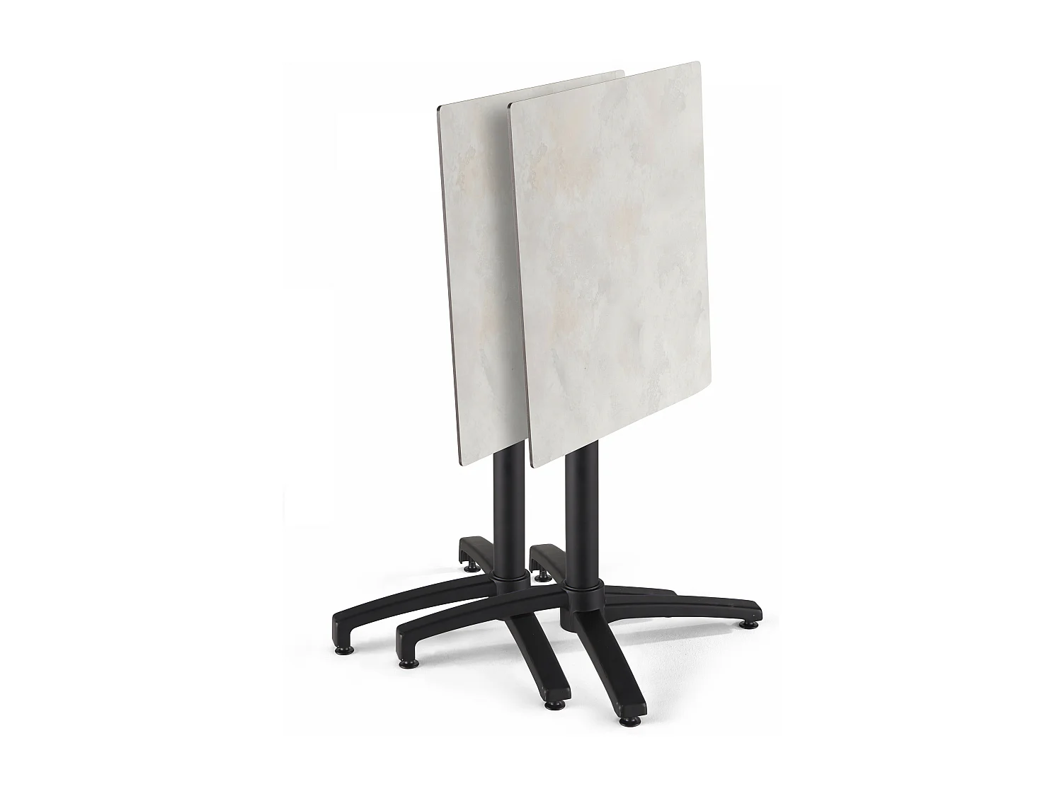 Table de terrasse 60 cm inclinable beton gris clair