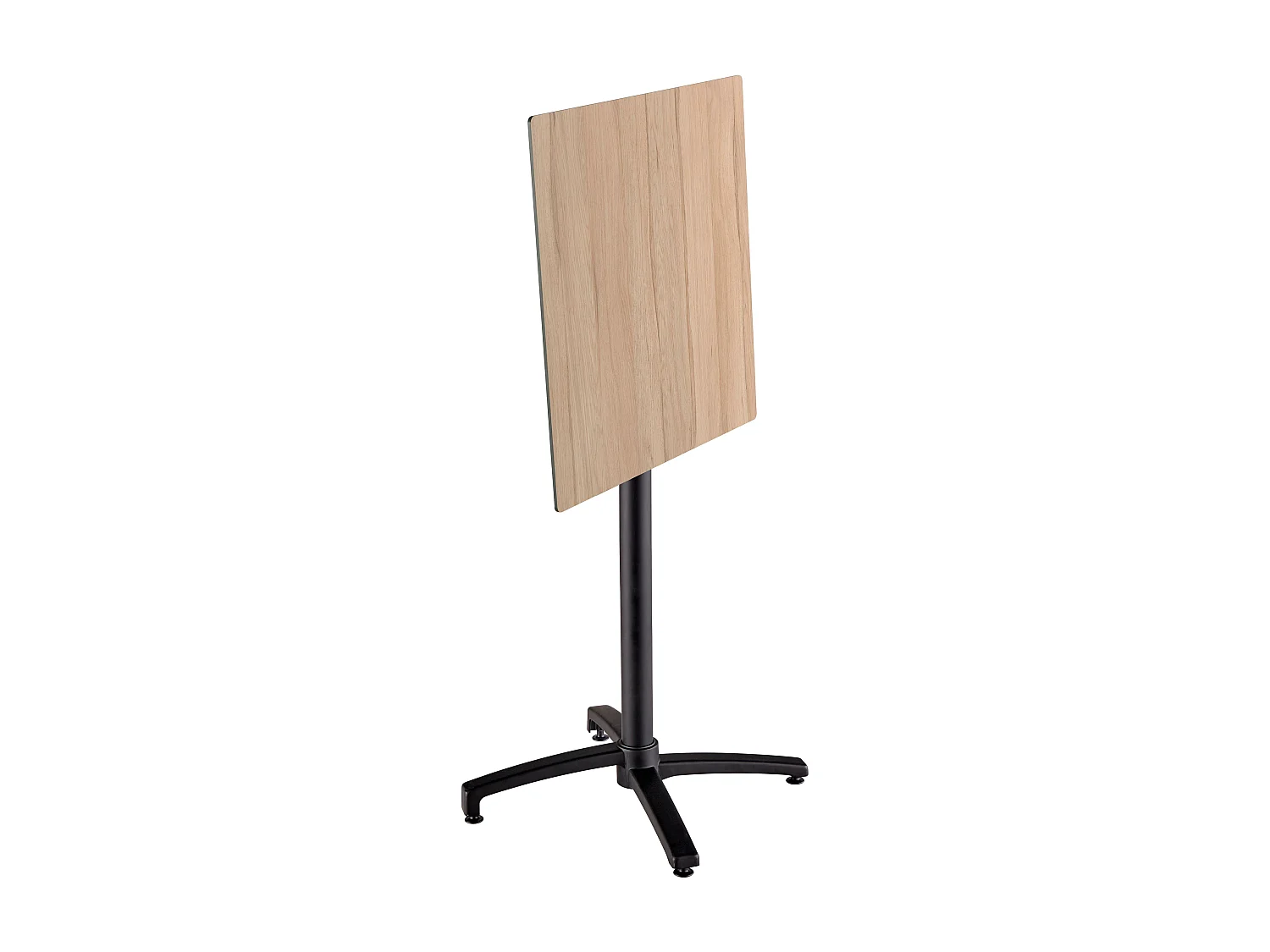 Hoge tuintafel 60x60 cm kantelbaar licht eiken laminaat