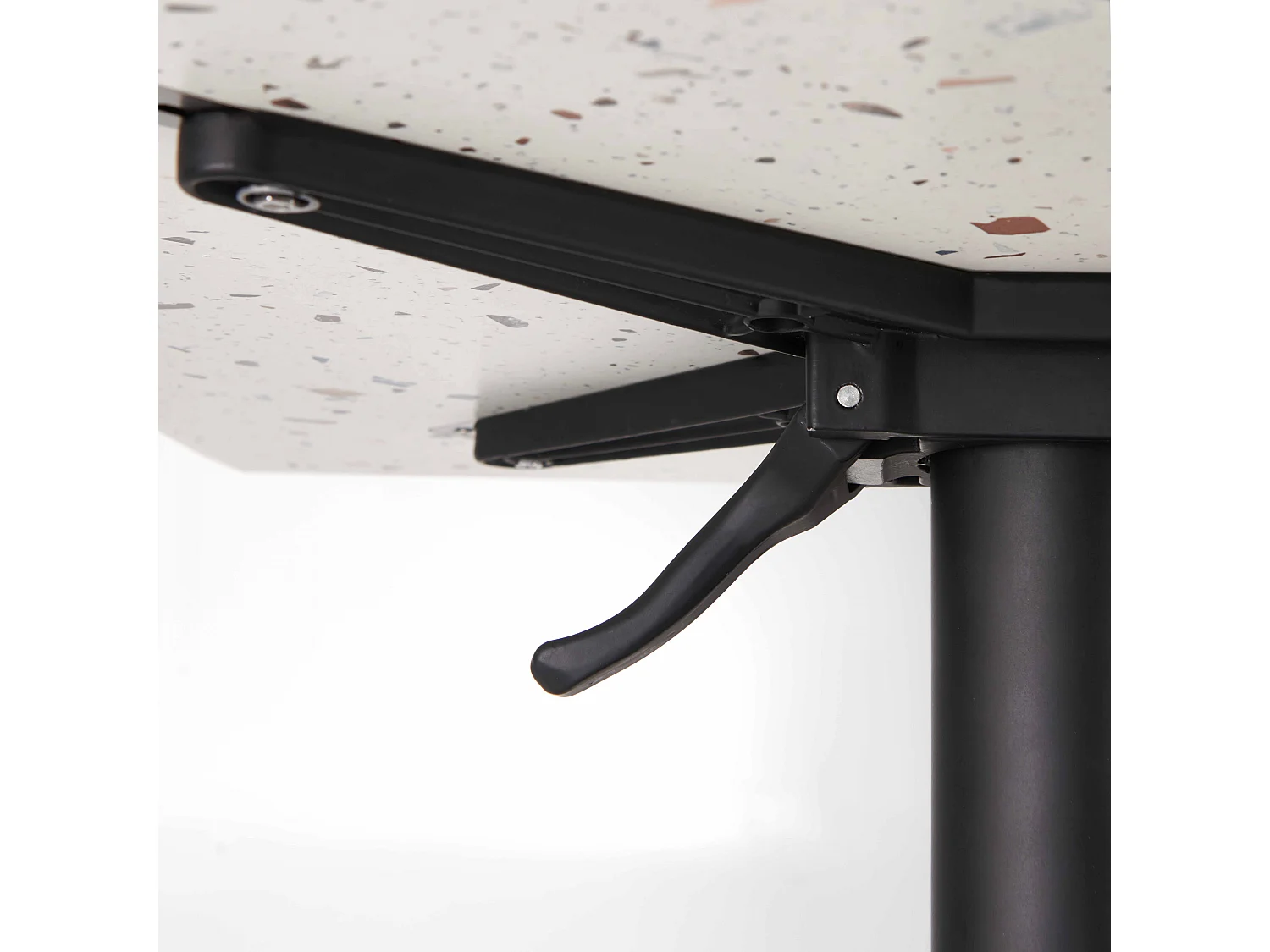 Table de jardin 60 cm inclinable terrazzo