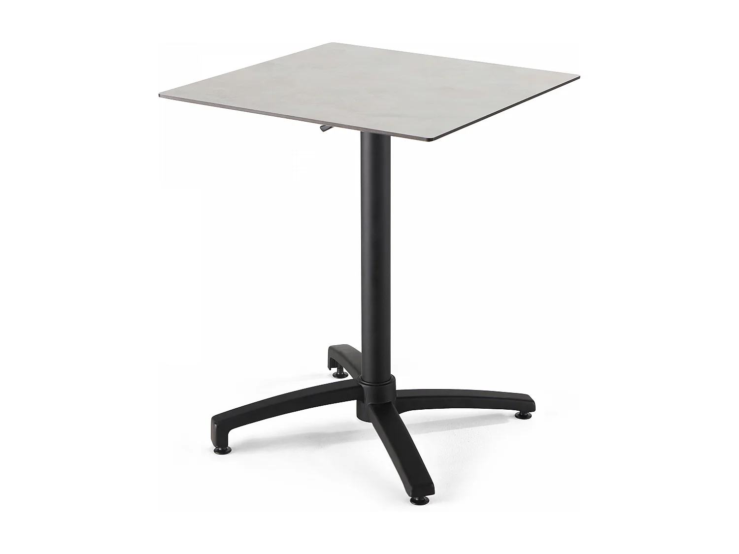 Table de jardin 70 cm inclinable beton gris clair