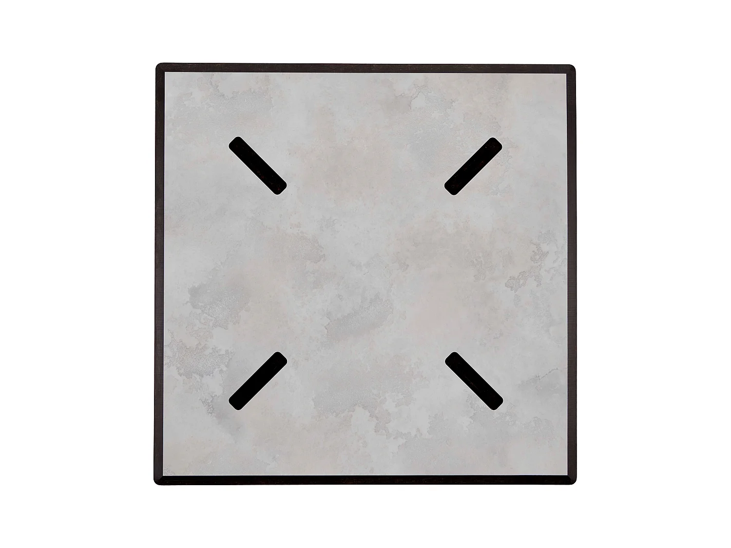 Table de jardin 70 cm inclinable beton gris clair