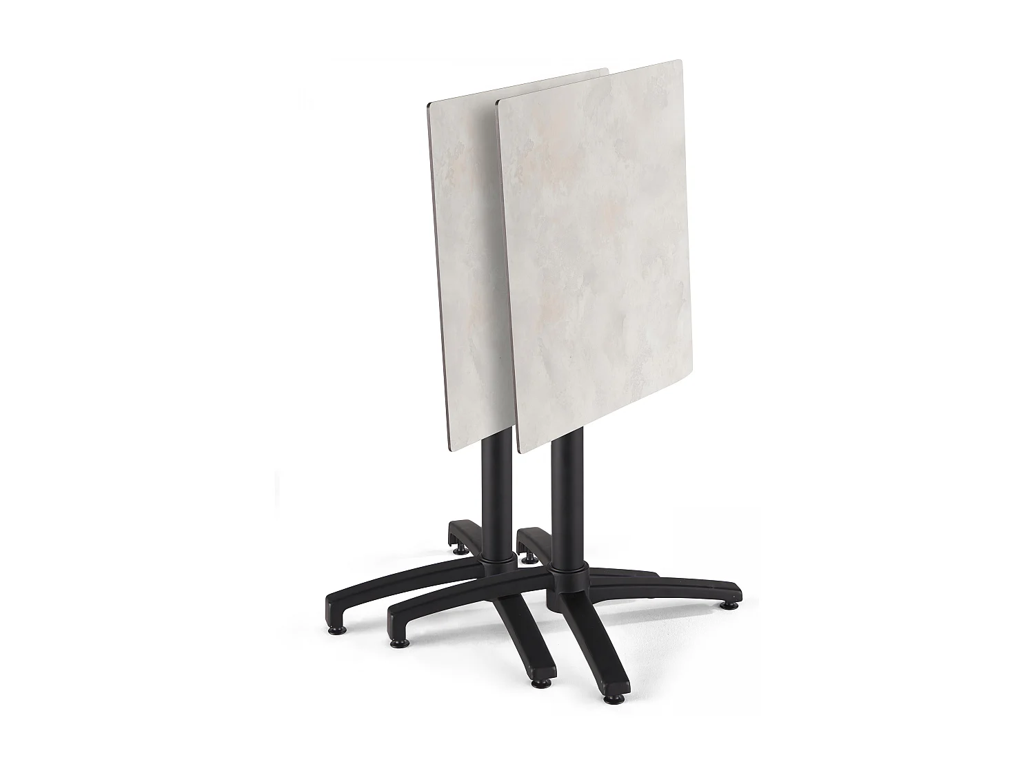 Table de terrasse 70 cm inclinable beton gris clair