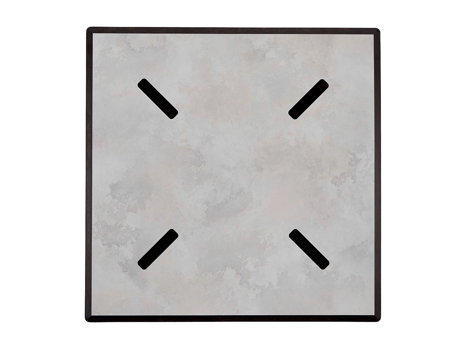 Table de terrasse 70 cm inclinable beton gris clair