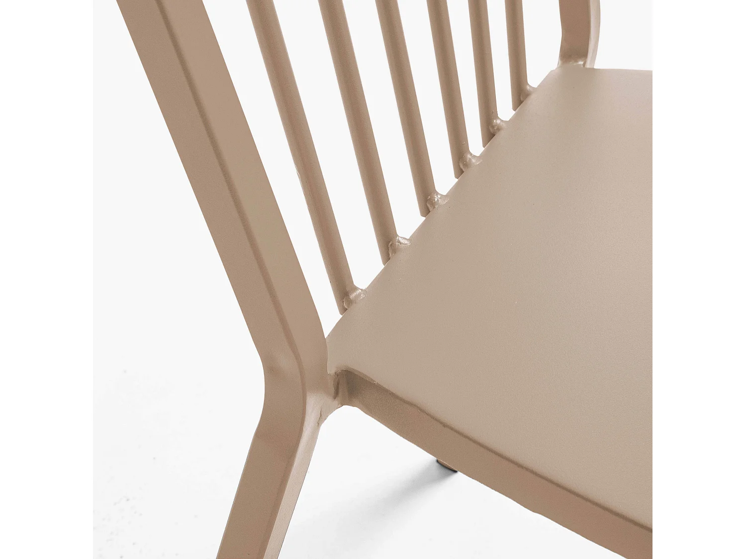 Chaise bistrot en métal taupe