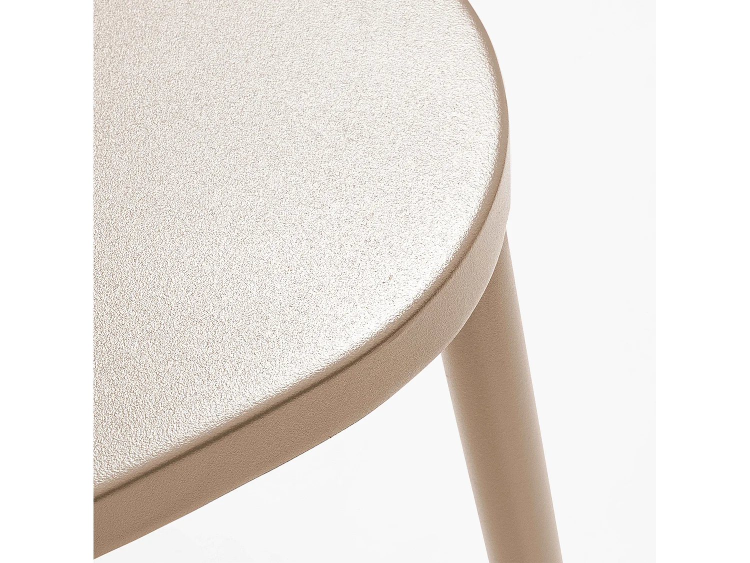 Chaise bistrot en métal taupe