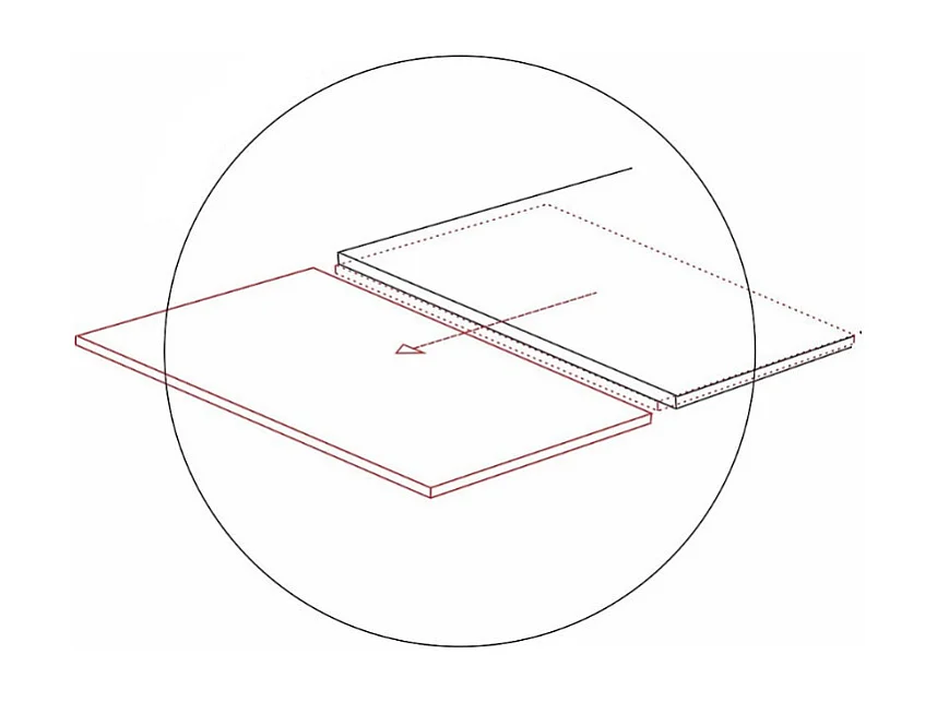Table design extensible avec plateau effet marbre et structure noire Erick