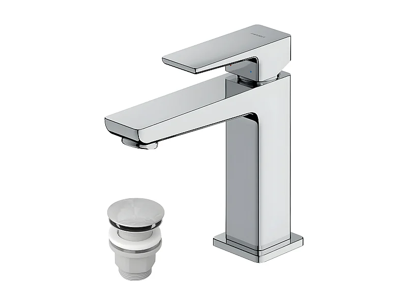 Mitigeur Lavabo Bas Parma, 15 Cm Avec Bouchon Clic-clac couleur : Chrome