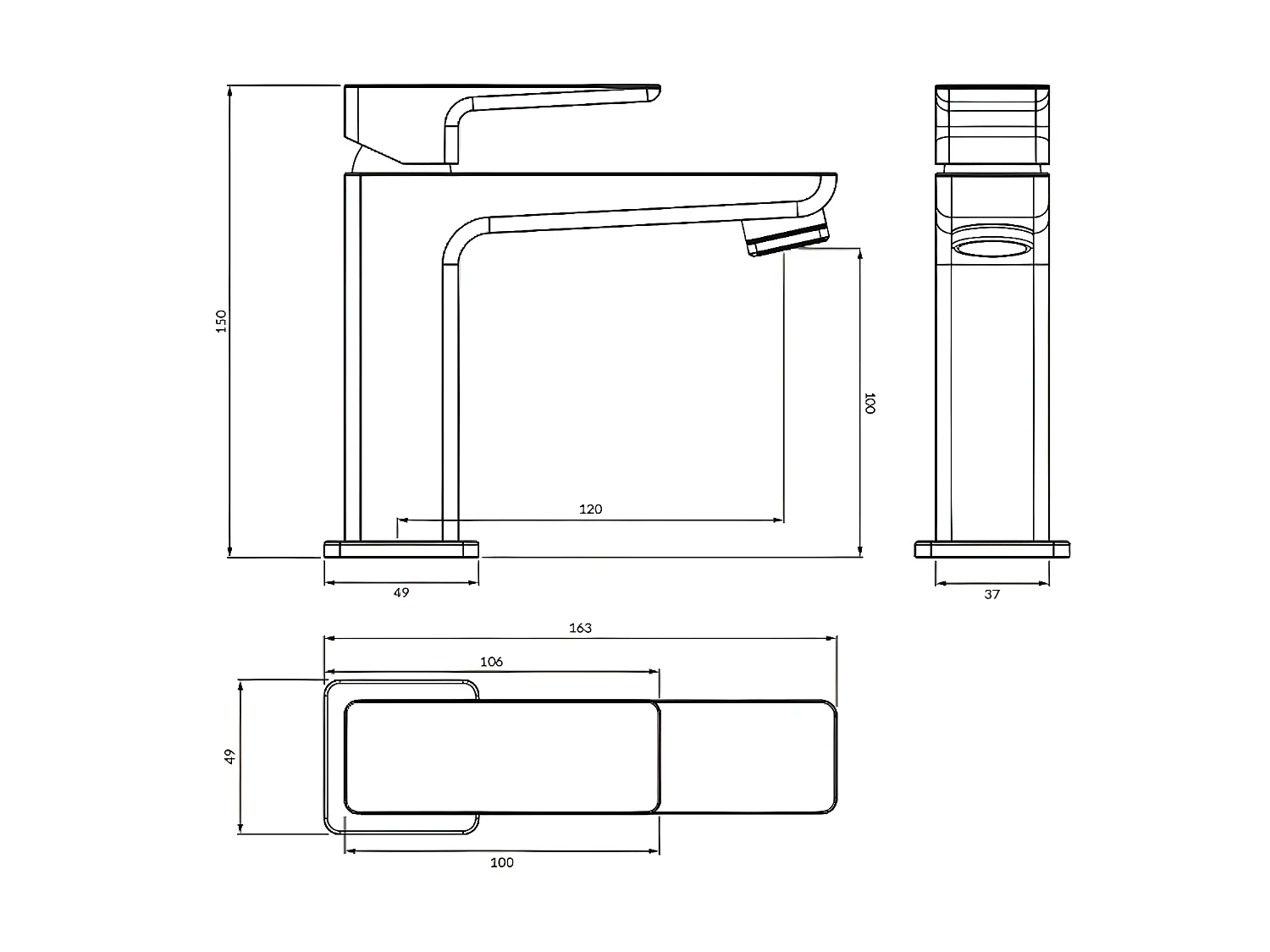Mitigeur Lavabo Bas Parma, 15 Cm Avec Bouchon Clic-clac couleur : Chrome