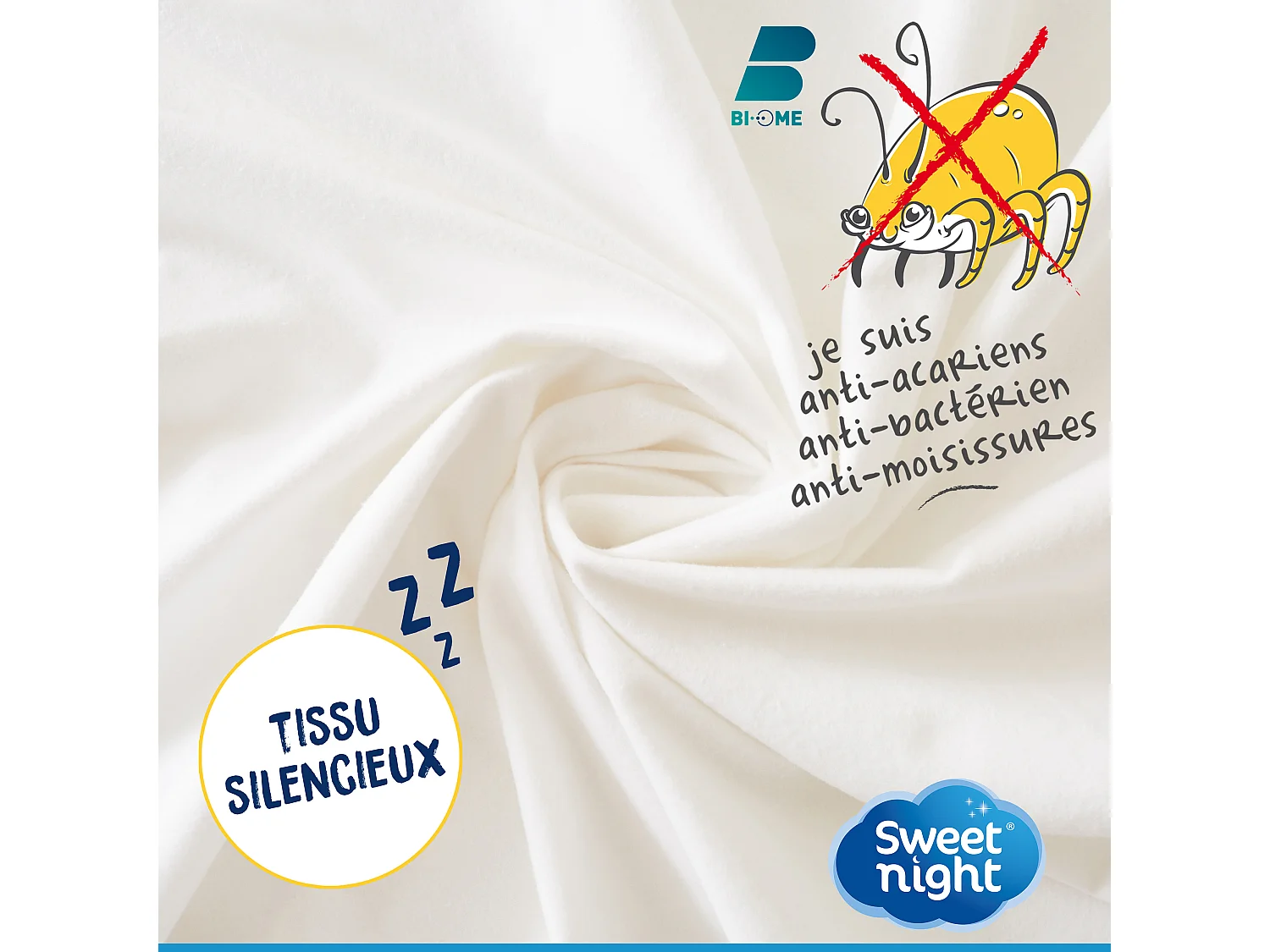 Lot de 2 - Protège matelas 90x200 cm | Alèse Imperméable et Anti Acariens |100% coton | Silencieux