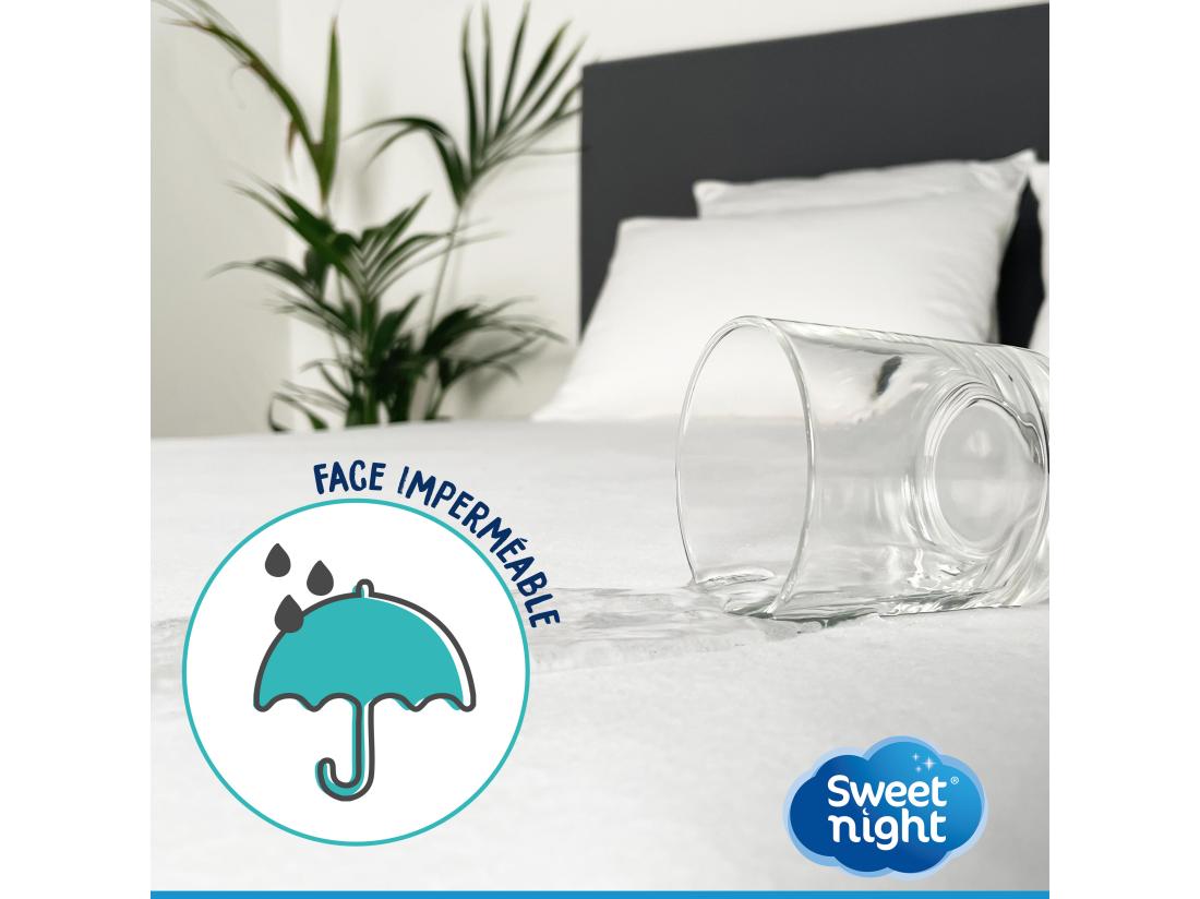 vente unique Lot de 2 - Protège matelas 160x200 cm