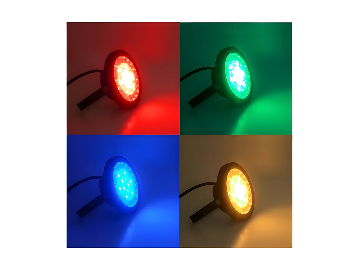 PROJECTEUR EXTERIEUR LED 230V 15W RGB  plus  BLANC