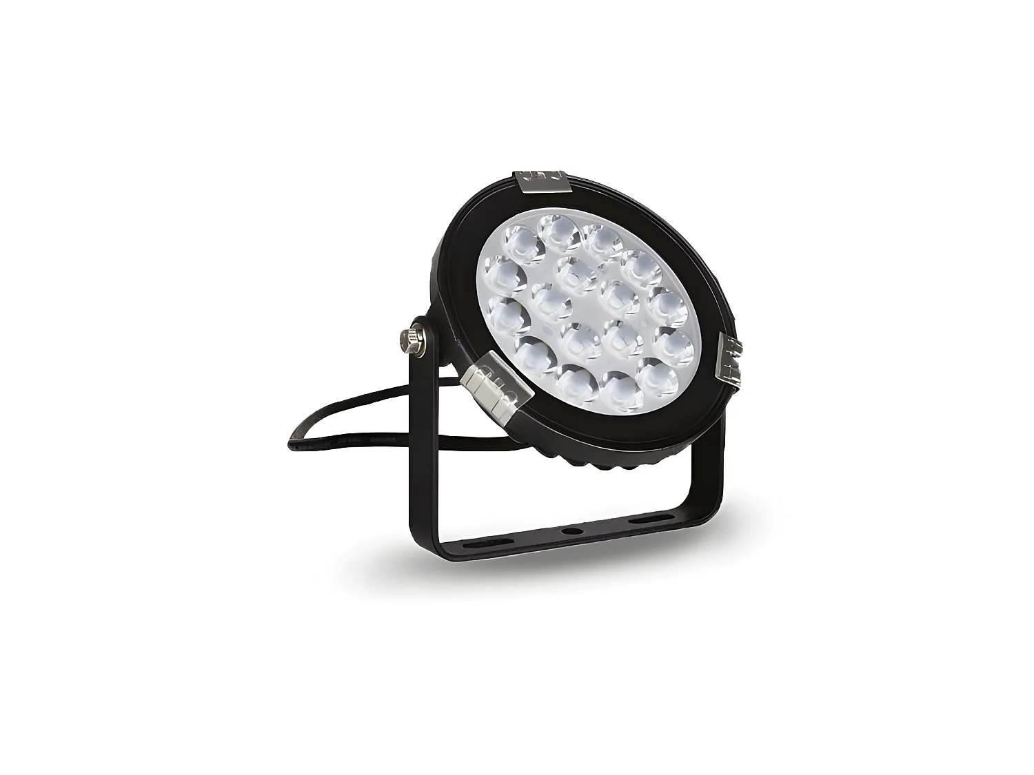 PROJECTEUR EXTERIEUR NOIR 230V 9W RGB  plus  BLANC CCT IP65