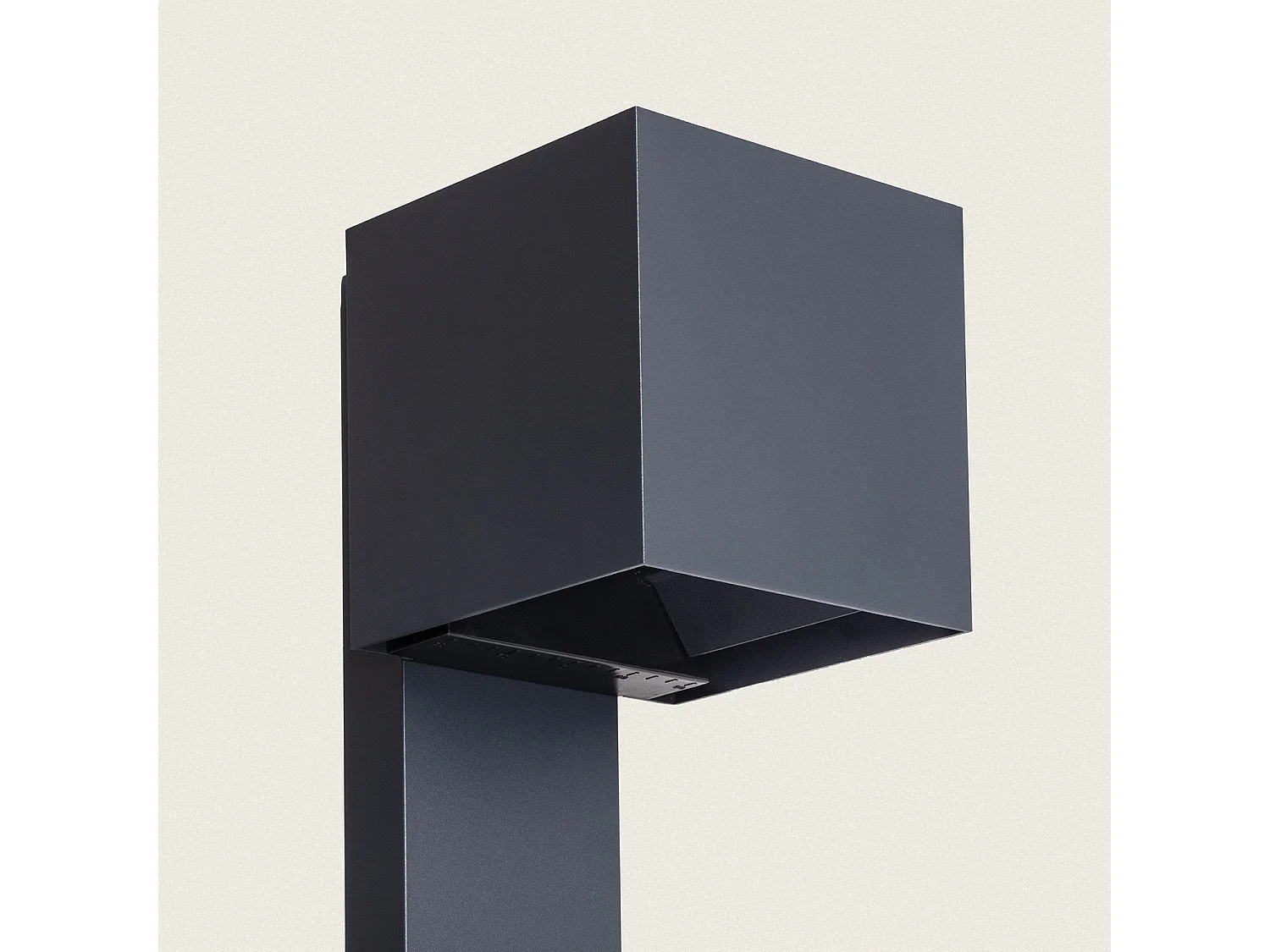 Balise Extérieure Solaire LED en Saillie sur Pied 80 cm Aluminium Denny