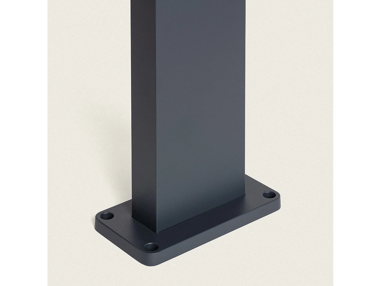 Balise Extérieure Solaire LED en Saillie sur Pied 80 cm Aluminium Denny