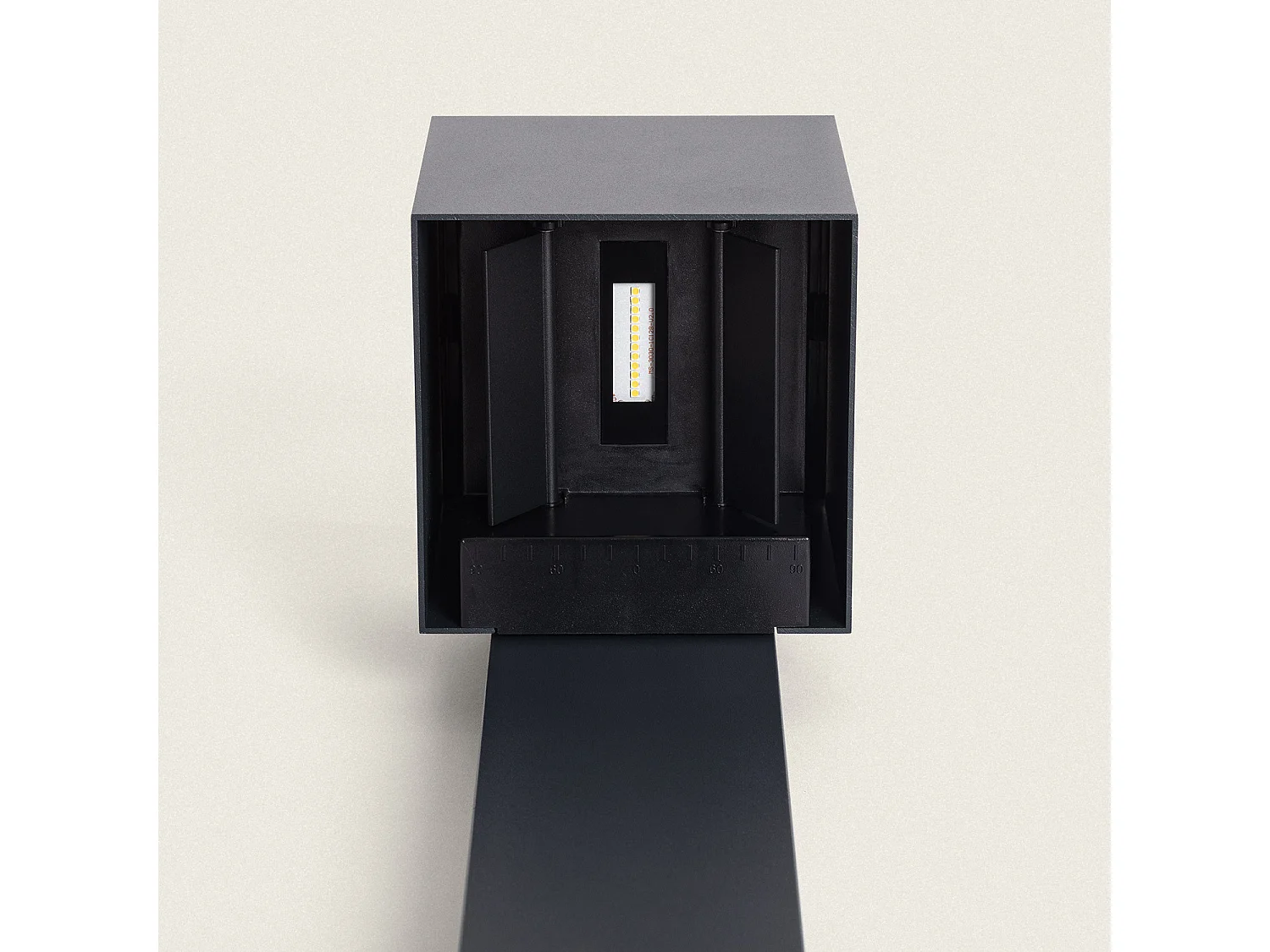Balise Extérieure Solaire LED en Saillie sur Pied 80 cm Aluminium Denny