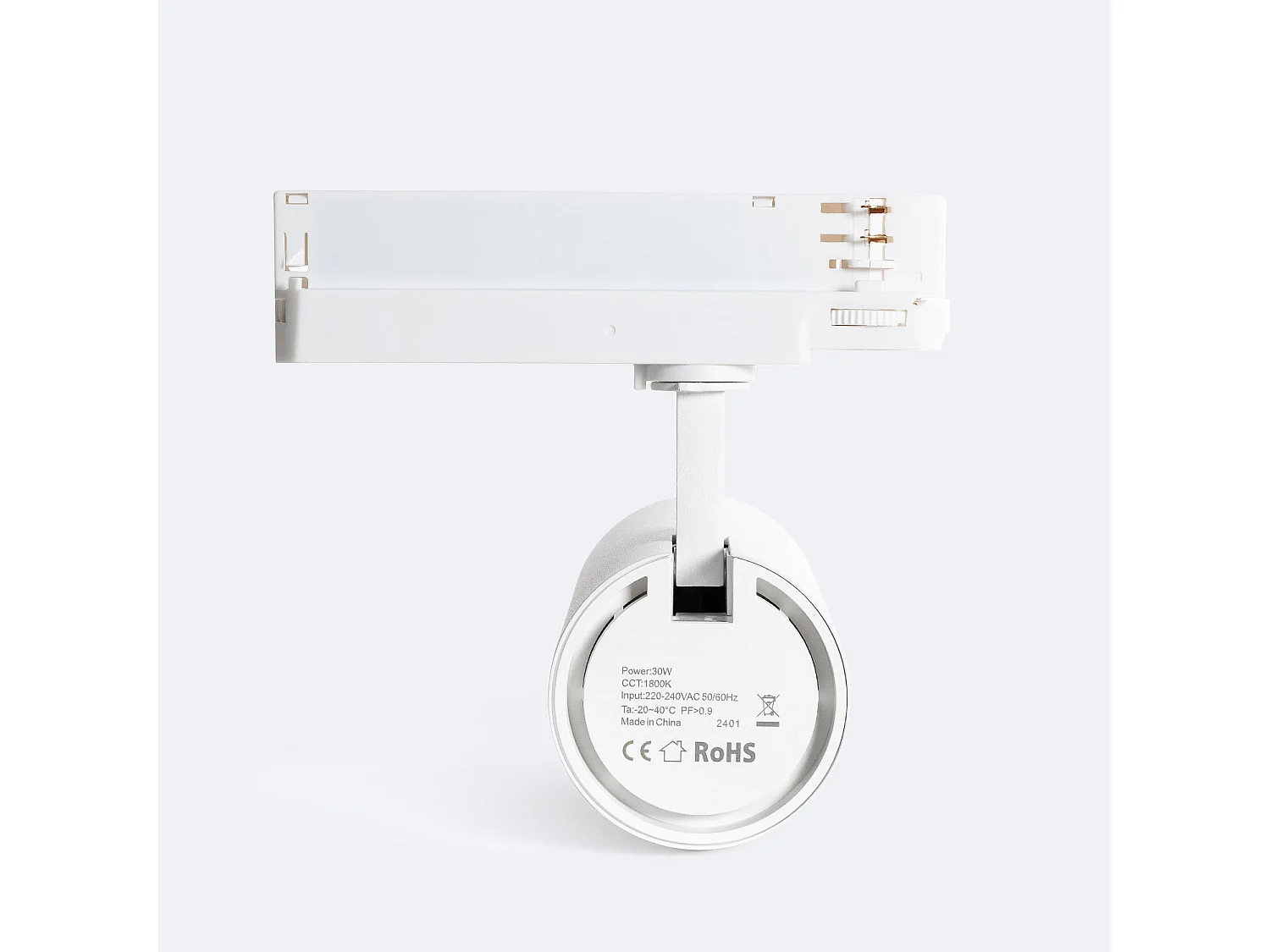 Spot LED 30W pour Rail Triphasé Spécial Boulangerie 1800K Super chaud