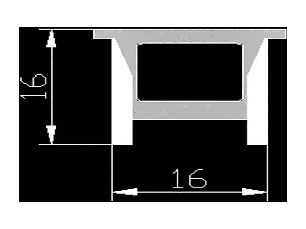 Tube Silicone LED Flex Encastrable jusqu'à 8-12 mm 2 m