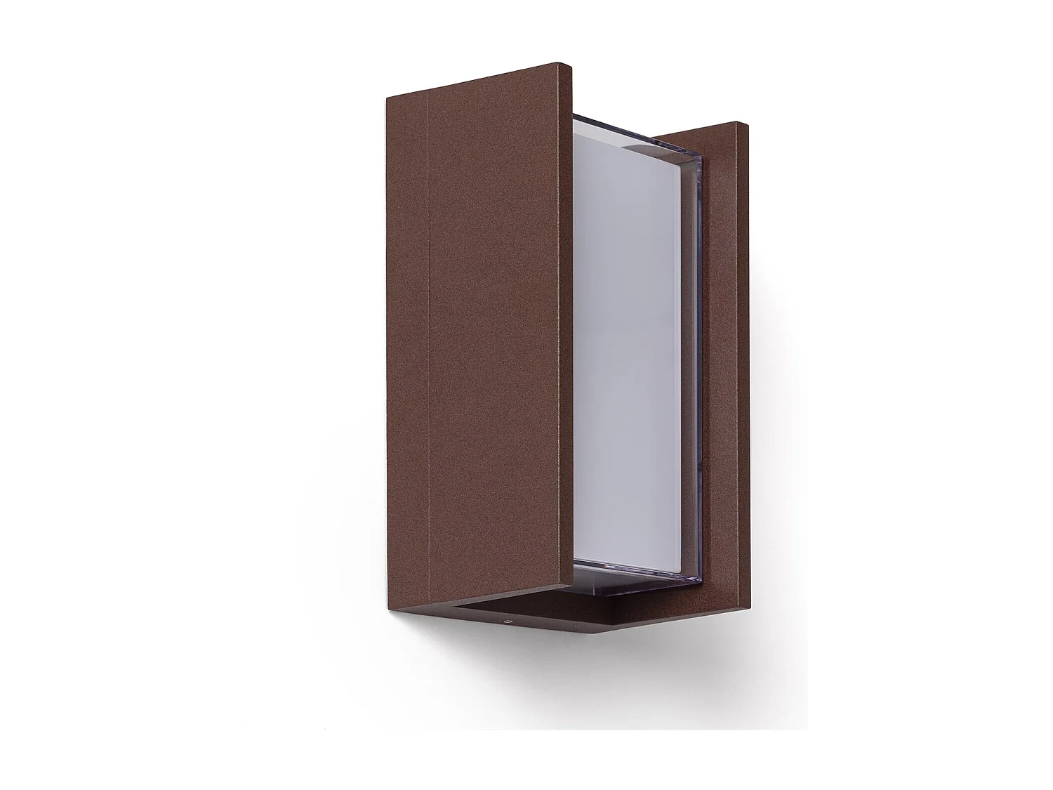 Applique murale extérieur LED à double diffuseur sélectionnable Lysandra 12 W en aluminium CCT Sélectionnable Rouille