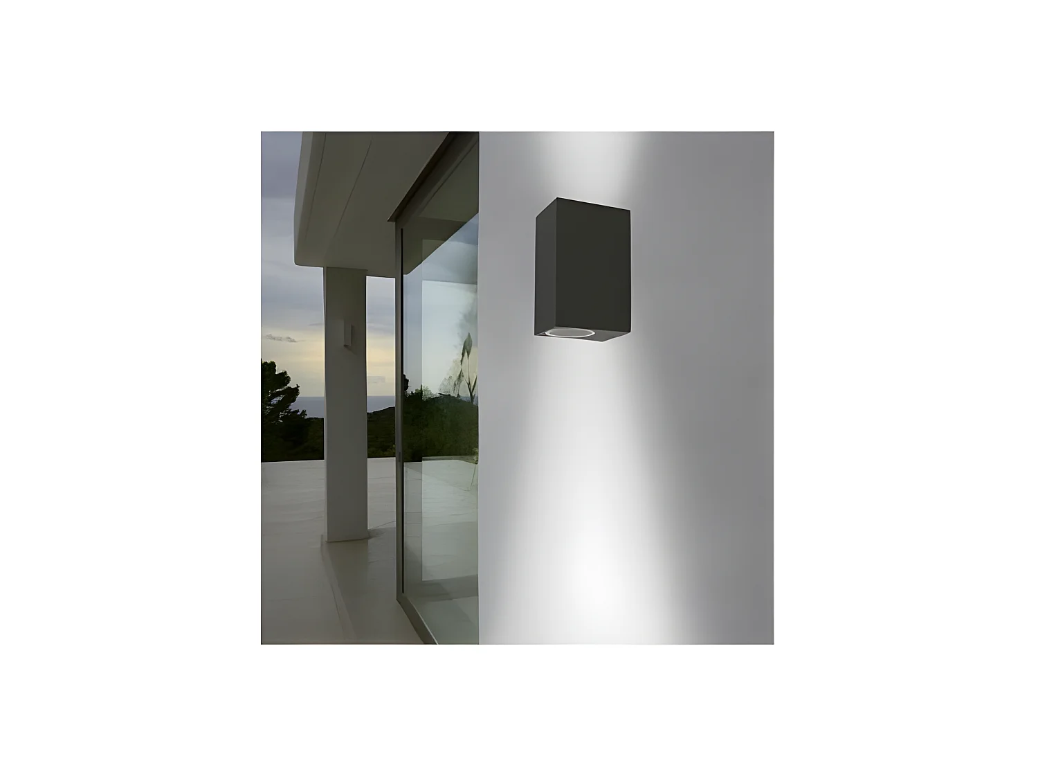 Applique Murale LED GU10 x 2 Gris Anthracite
