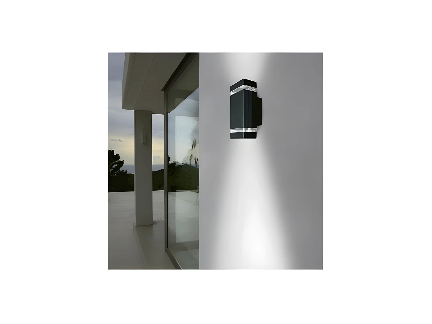 Applique Murale LED GU10 x2 Gris Anthracite