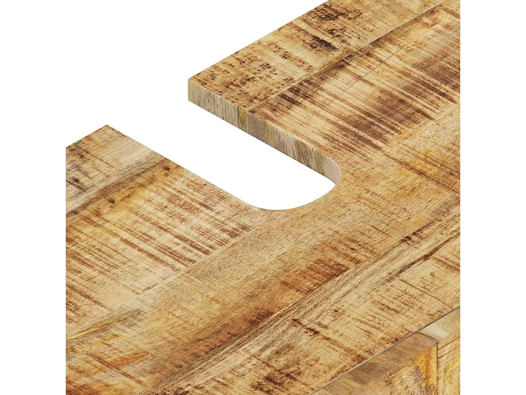 Conjunto de muebles de baño 4 piezas madera maciza de mango