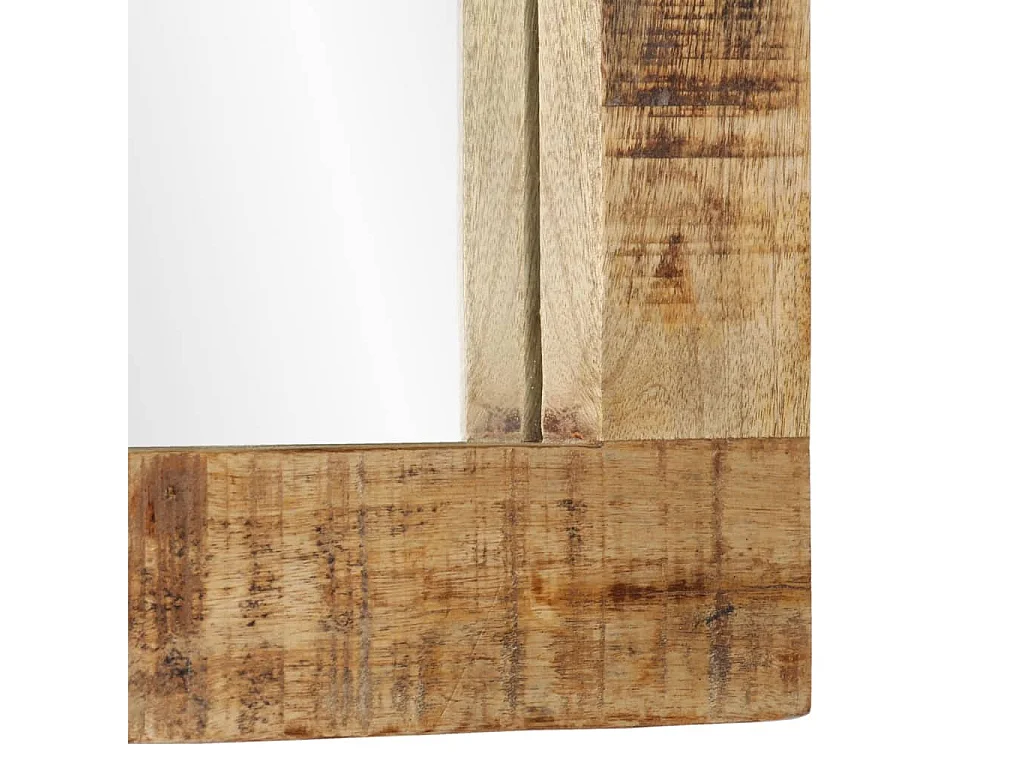 Conjunto de muebles de baño 2 piezas madera maciza de mango