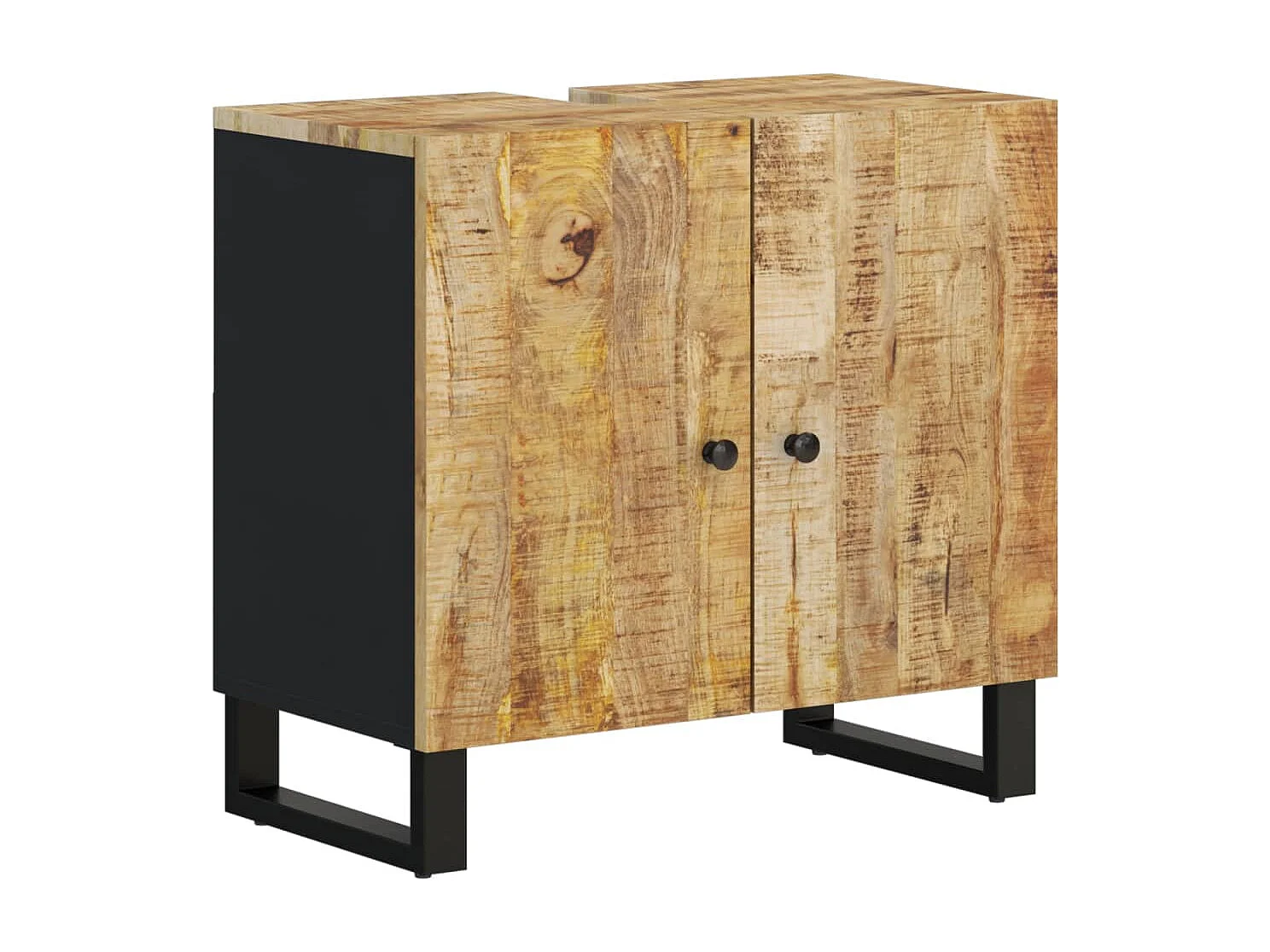 Set Mobili da Bagno 3pz in Legno Massello di Mango