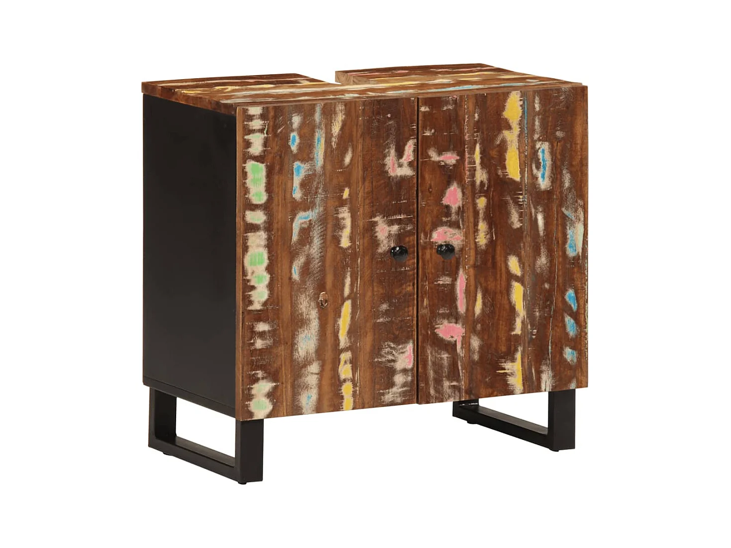 Meuble d'évier 62x33x58 cm bois de récupération et d'ingénierie