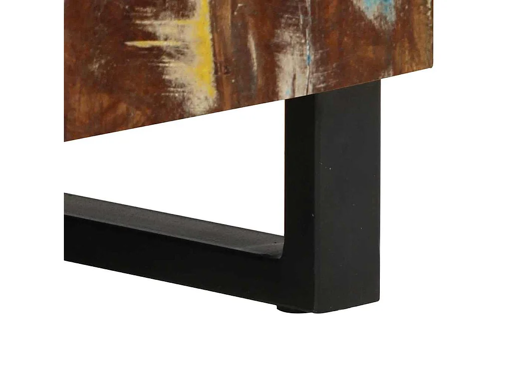 Móvel de lavatório 62x33x58 cm madeira recuperada e derivados