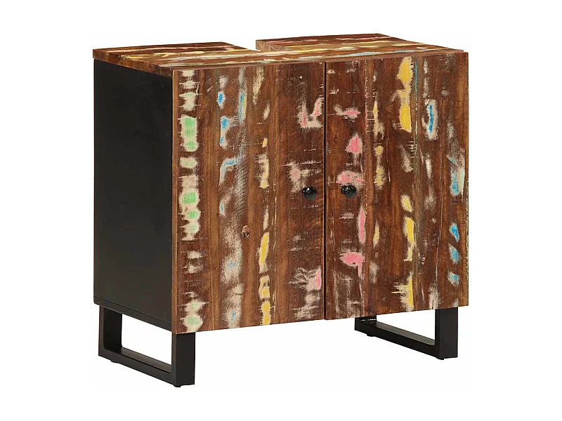 Meuble d'évier 62x33x58 cm bois de récupération et d'ingénierie