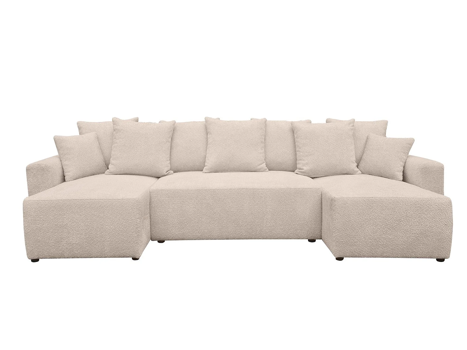 Canapé Bouclette Ania U Beige