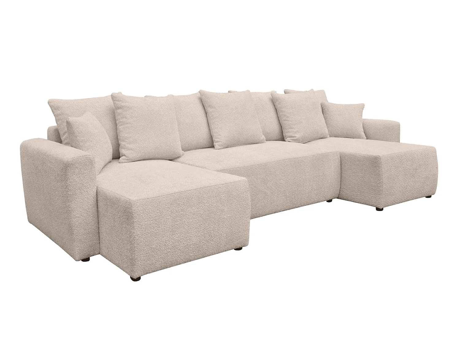 Canapé Bouclette Ania U Beige