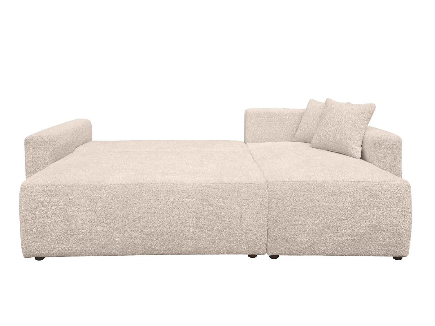 ANIA L tissu bouclette beige réversible