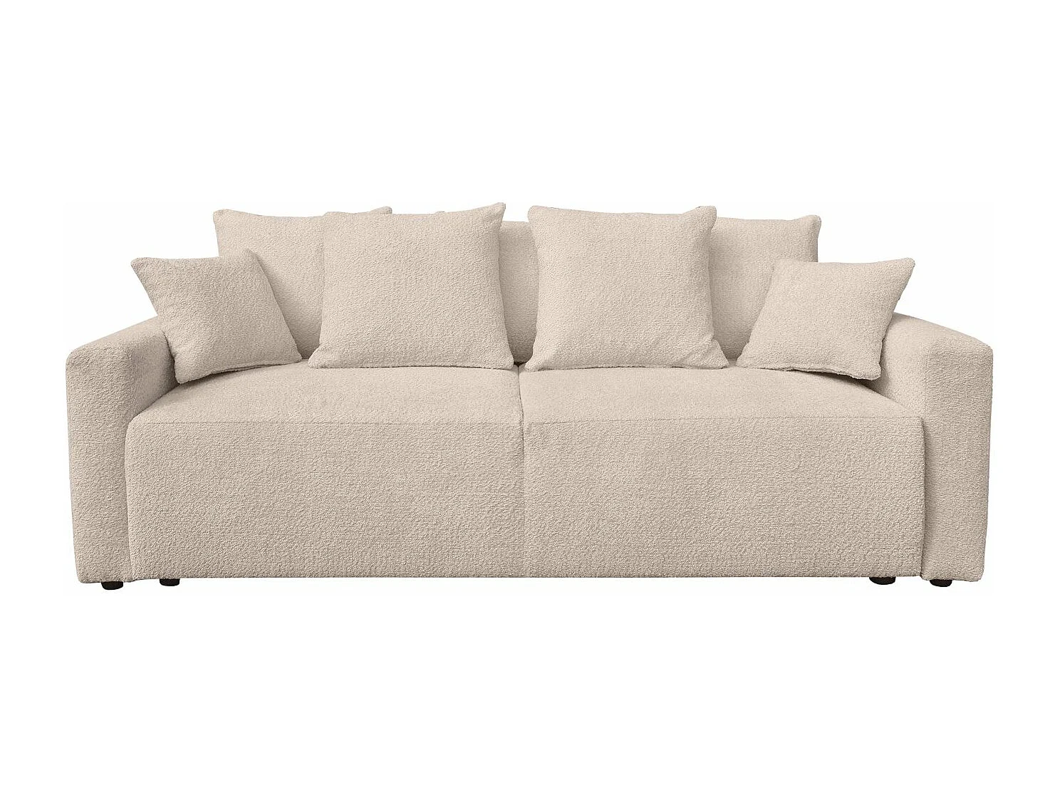 Canapé Bouclette Ania 3 places Beige