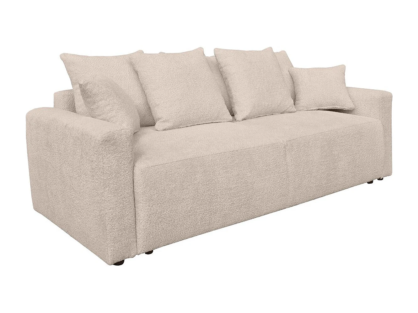 Canapé Bouclette Ania 3 places Beige