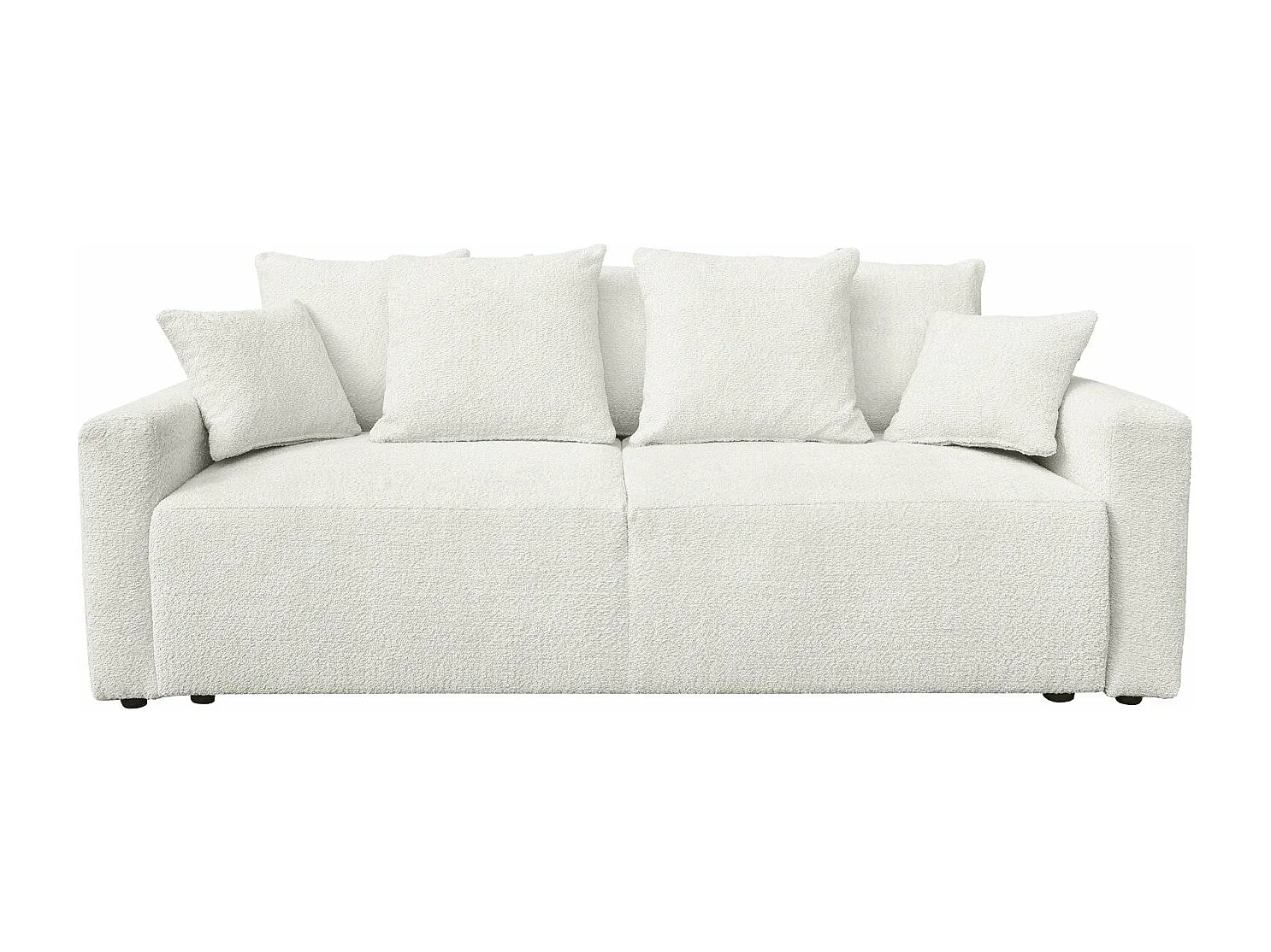 Canapé Bouclette Ania 3 places Blanc