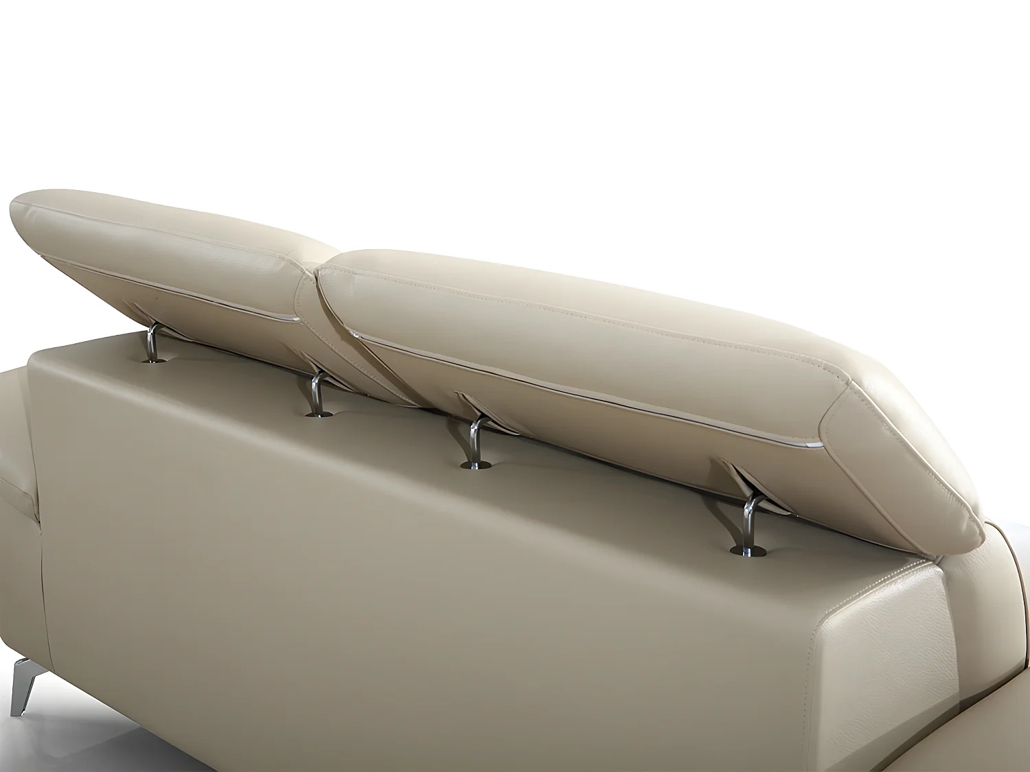 Canapé en cuir 2 places LEA Beige