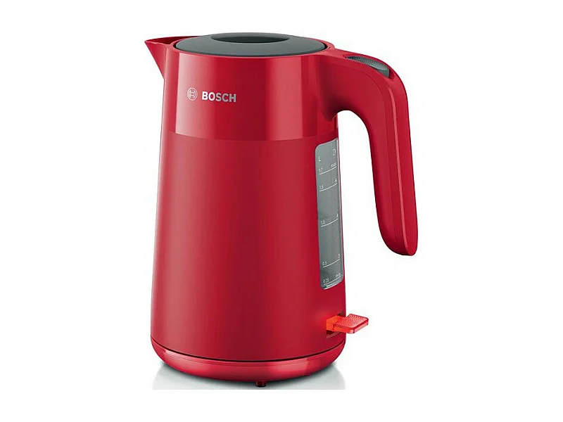 Hervidor MyMoment - Rojo mate - Indicador de taza - Nivel de agua visible