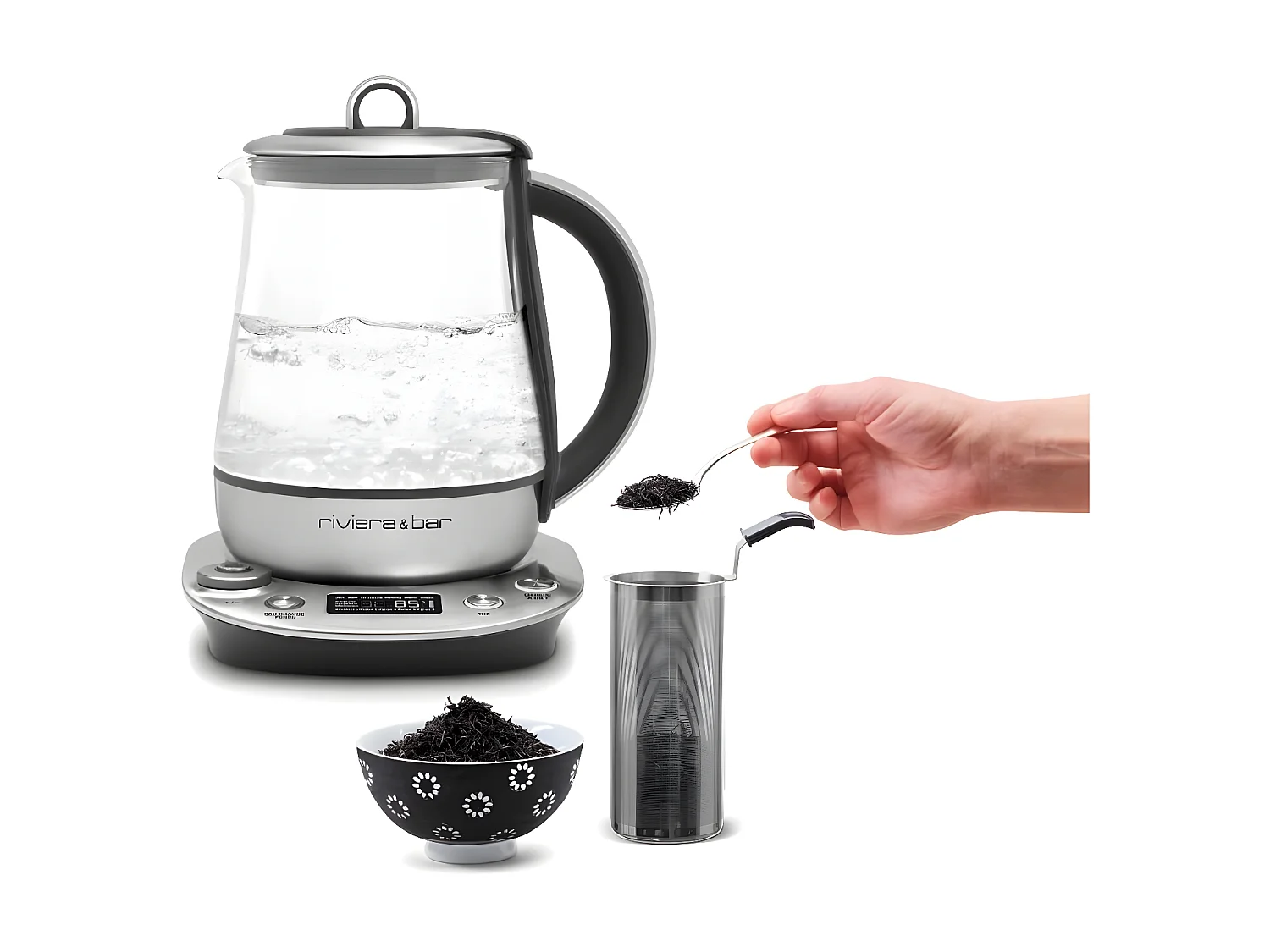 Riviera & Bar Bouilloire-théière 2en1 1.2l 1300w - BTH690