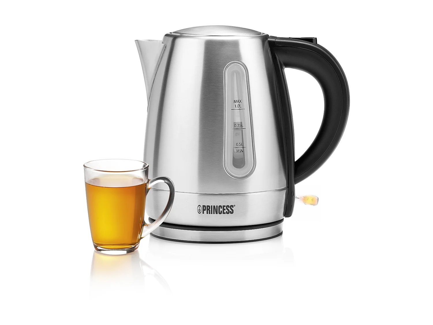 Bouilloire Princess 236023 1 L 2200W Acier inoxydable Noir Gris (1 L)