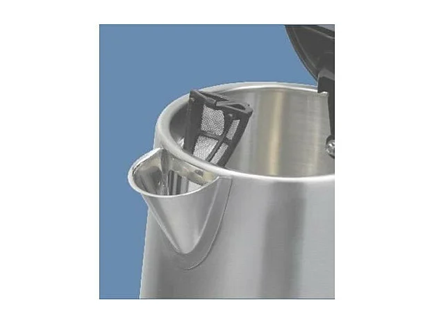 Wasserkocher – kompakt, 0,5 l – satinierter und schwarzer Edelstahl – herausnehmbarer AntiKalkFilter