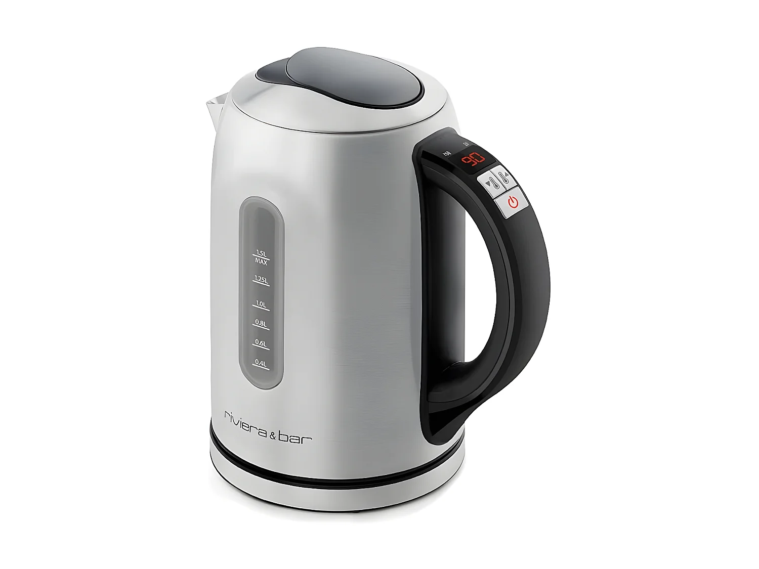 Riviera & Bar Bouilloire sans fil 1.5l 2200w inox/noir - BBT460