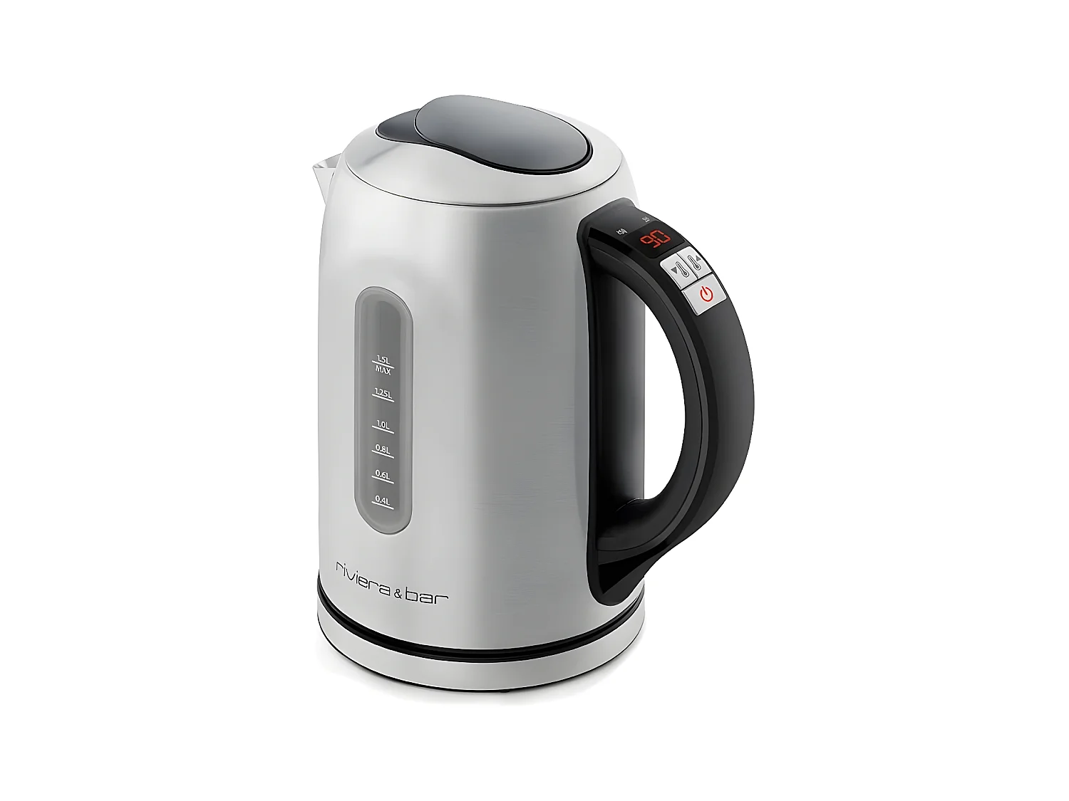 Riviera & Bar Bouilloire sans fil 1.5l 2200w inox/noir - BBT460