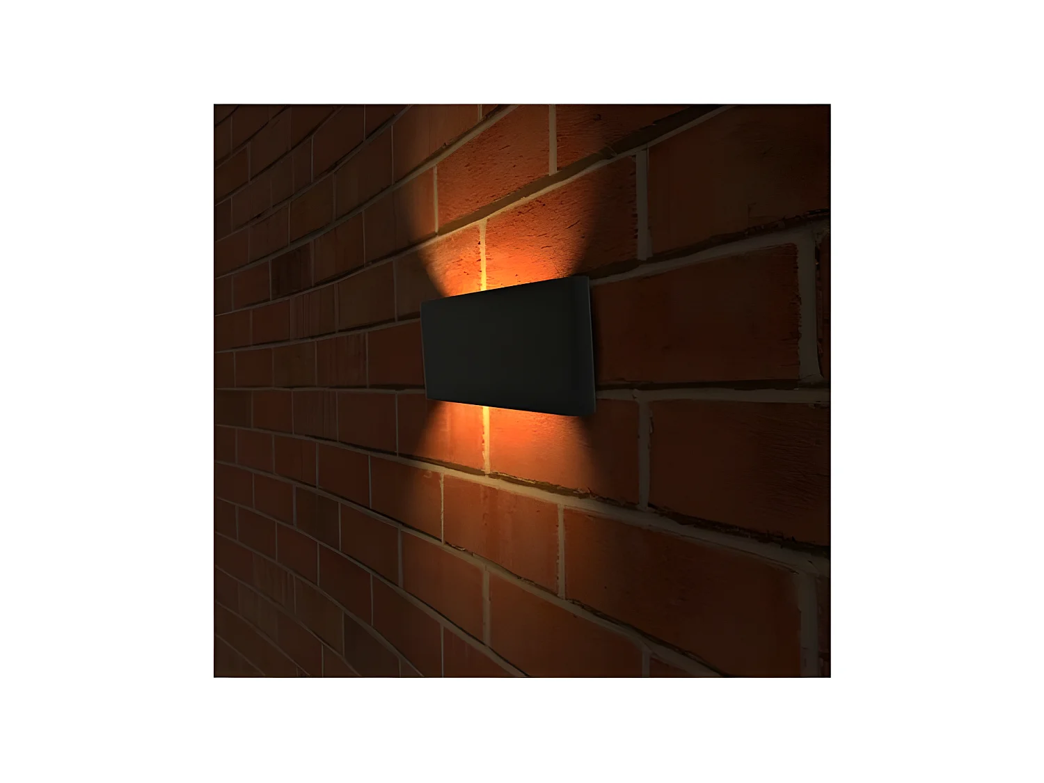 Applique Murale Rectangulaire LED 10W 3000°K Gris Anthracite IP54