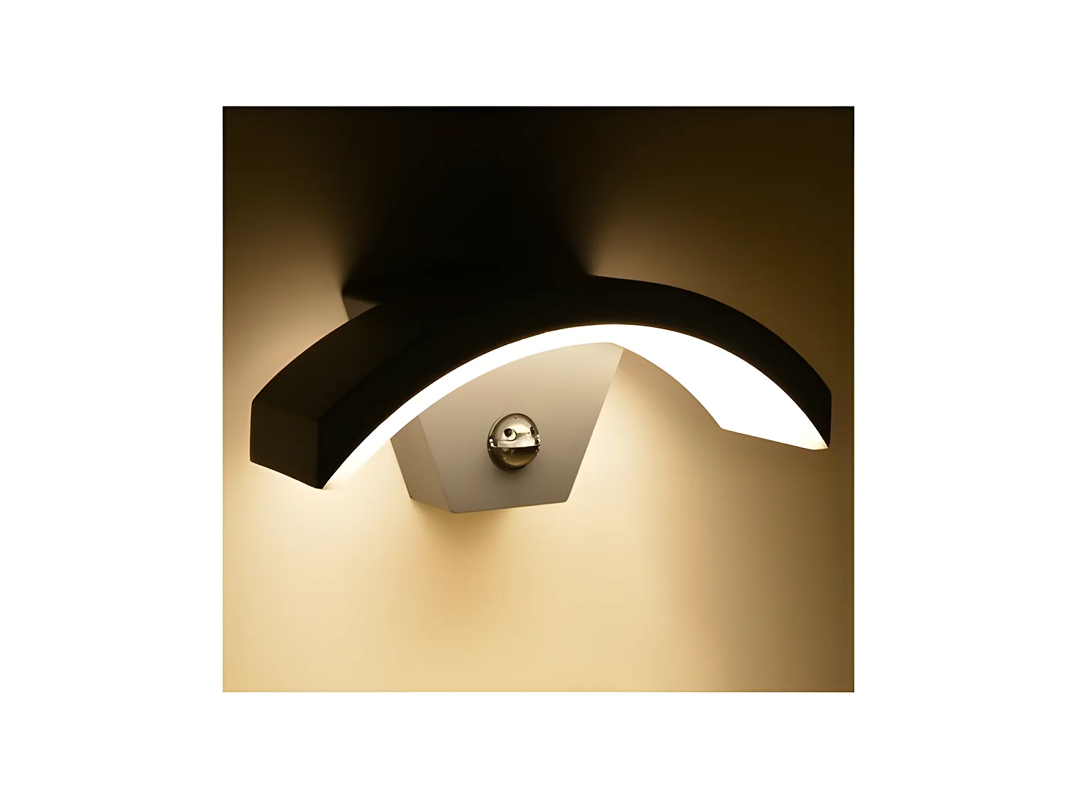 Applique Murale LED 6W 360 LM DEtecteur 4000°K Gris IP54