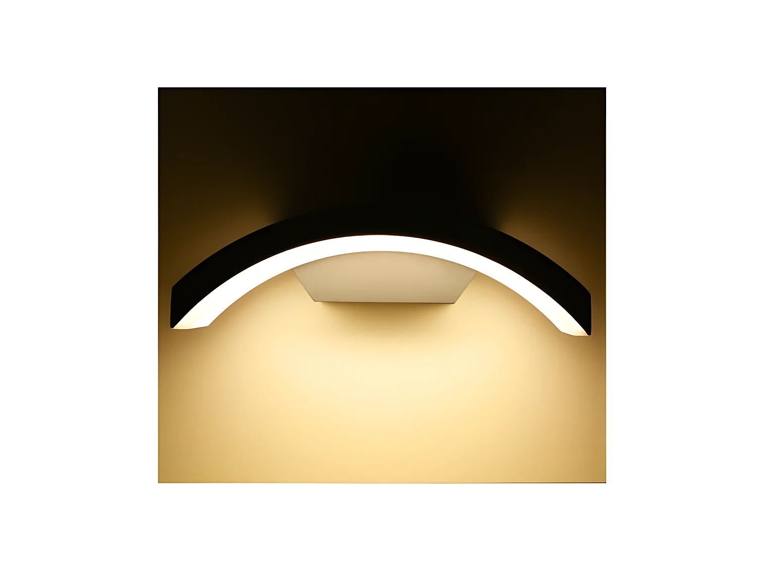 Applique Murale Curviligne LED 6W 3000°K Gris Anthracite IP54